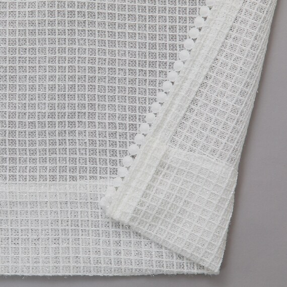 デザインレースカーテン(RL236 アイボリー 100X133X2) 7枚目画像