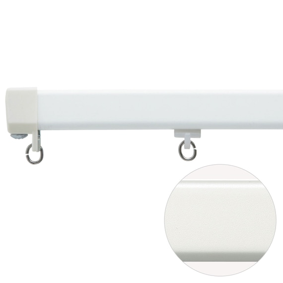 オーダーカーテンレール(NTエリート プレーンホワイト シングル天井付け1.00m) 1枚目画像