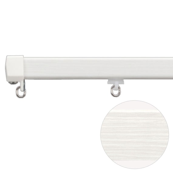 オーダーカーテンレール(NTエリート ホワイトグレイン シングル天井付け1.00m) 1枚目画像