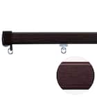 オーダーカーテンレール(NTエリート Nダークマホガニー シングル天井付け1.00m) 1枚目画像