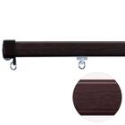 オーダーカーテンレール(NTエリート Nダークマホガニー ダブル正面付け200cm) 1枚目画像