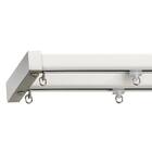 オーダーカーテンレール(NTエリートMセット プレーンホワイト ダブル正面付け 1.82m) 1枚目画像