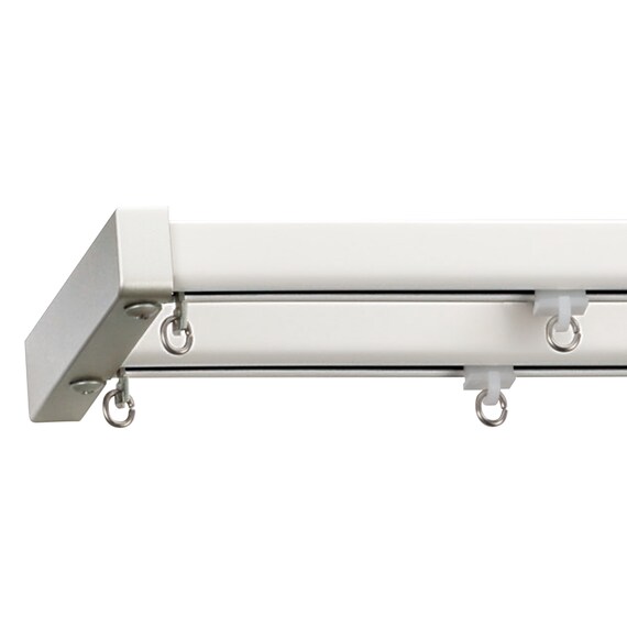 オーダーカーテンレール(NTエリートMセット プレーンホワイト ダブル正面付け 1.82m) 1枚目画像