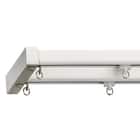 オーダーカーテンレール(NTエリートMセット プレーンホワイト ダブル正面付け 1.82m) 1枚目画像