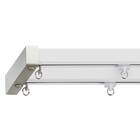 オーダーカーテンレール(NTエリートMセット ホワイトグレイン ダブル正面付け 1.82m) 1枚目画像