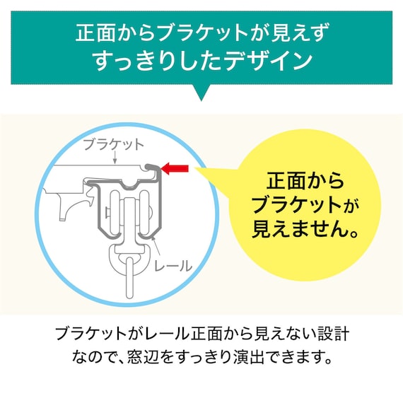 オーダーカーテンレール(NTエリートMセット オーク ダブル正面付け 1.82m) 5枚目画像