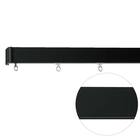 オーダーカーテンレール(NTレガートユニ Aセット ブラック シングル 2.00m) 1枚目画像