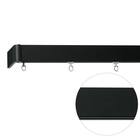 オーダーカーテンレール(NTレガートユニ Mセット ブラック シングル 2.00m) 1枚目画像