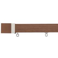 オーダーカーテンレール(NTレガートスクエア Aセット ウォールナット 正面付け)