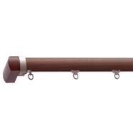 オーダーカーテンレール(NTレガートプリモ Mセット ウォールナット 正面付け)