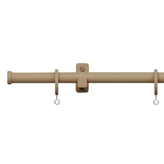 オーダーカーテンレール(NTモノブレンド16 Cセット ブラウン シングル1.20m) 1枚目画像