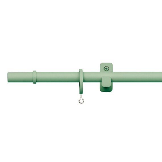 オーダーカーテンレール(NTモノブレンド16 Aセット セージグリーン シングル1.20m) 1枚目画像