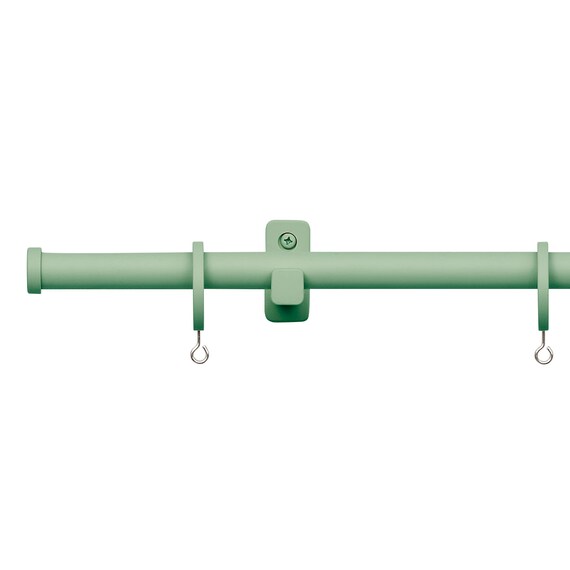 オーダーカーテンレール(NTモノブレンド16 Cセット セージグリーン シングル1.20m) 1枚目画像