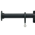 オーダーカーテンレール(NTモノ Bセット ブラック シングル1.20m) 1枚目画像