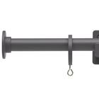 オーダーカーテンレール(NTモノ Bセット ダークグレー シングル1.20m) 1枚目画像