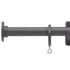 オーダーカーテンレール(NTモノ Bセット ダークグレー シングル1.20m) 1枚目画像