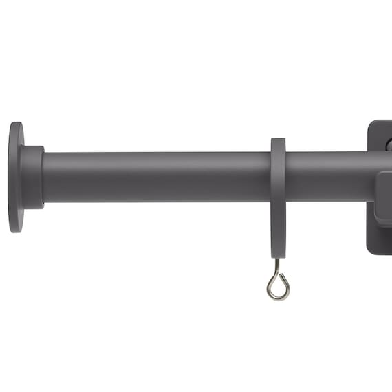 オーダーカーテンレール(NTモノ Bセット ダークグレー シングル1.20m) 1枚目画像