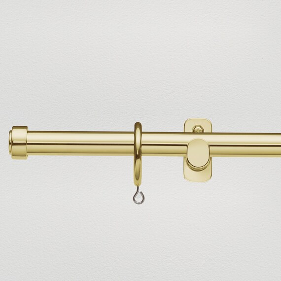 オーダーカーテンレール(NTグレイスブライト16 Cセット ゴールド シングル1.20m) 1枚目画像