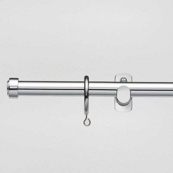 オーダーカーテンレール(NTグレイスブライト16 Cセット シルバー シングル1.20m) 1枚目画像