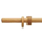 オーダーカーテンレール(NTノルディ25 Bセット オーク シングル1.20m) 1枚目画像