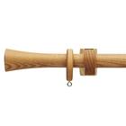 オーダーカーテンレール(NTノルディ25 Cセット オーク シングル1.20m) 1枚目画像