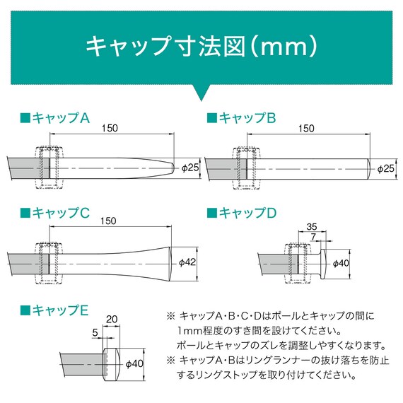 オーダーカーテンレール(NTノルディ25 Dセット チェリー シングル1.20m) 12枚目画像
