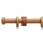 オーダーカーテンレール(NTノルディ25 Eセット チェリー シングル1.20m) 1枚目画像