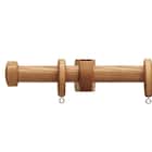 オーダーカーテンレール(NTノルディ25 Eセット チェリー シングル1.20m) 1枚目画像