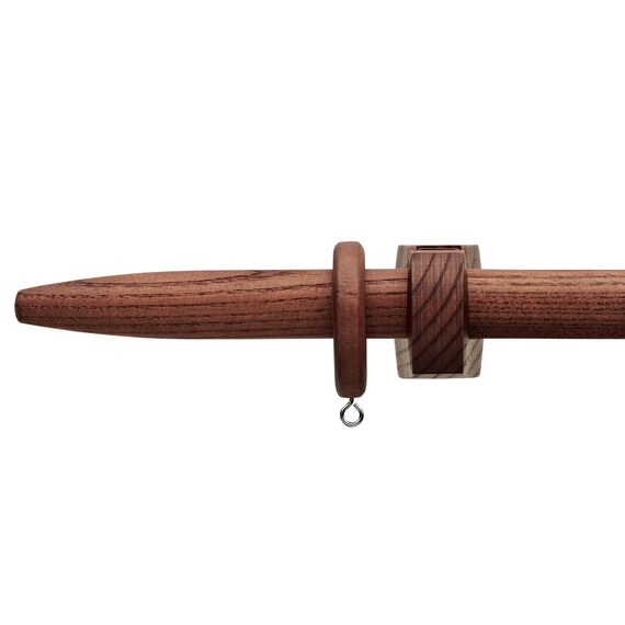 オーダーカーテンレール(NTノルディ25 Aセット ウォールナット シングル1.20m) 1枚目画像