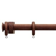 オーダーカーテンレール(NTノルディ25 Dセット ウォールナット)