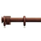 オーダーカーテンレール(NTノルディ25 Dセット ウォールナット シングル1.20m) 1枚目画像