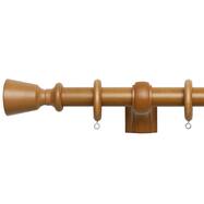 オーダーカーテンレール(NTウッディ28 Eセット ミディアムグレイン 正面付け)