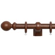 オーダーカーテンレール(NTウッディ28 Bセット ダークマホガニー 正面付け)