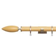 オーダーカーテンレール(NTウッディレジオス25 Aセット ナチュラルグレイン 正面付け)