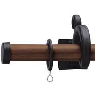 オーダーカーテンレール(NTルブラン22 ウォールナット＆ブラック)