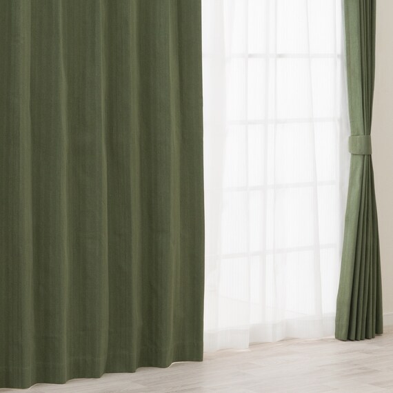 遮光1級・遮熱・遮音カーテン(RD215 イエローグリーン 100X110X2) 1枚目画像