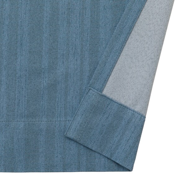 遮光1級・遮熱・遮音カーテン(RD215 ブルー 100X110X2) 4枚目画像