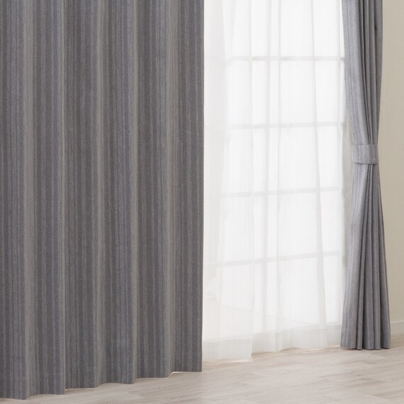 遮光1級・遮熱・遮音カーテン(RD215 グレー 100X110X2) 1枚目画像