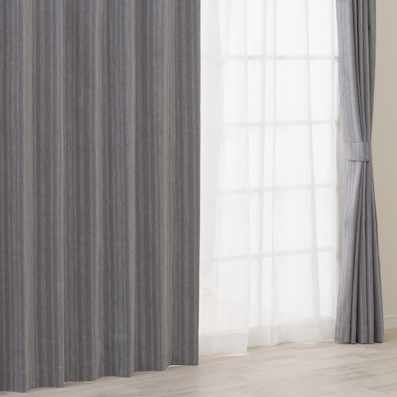 遮光1級・遮熱・遮音カーテン(RD215 グレー 100X110X2) 1枚目画像