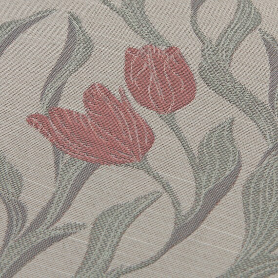 裏地付き遮光2級・遮熱ジャカードカーテン(PK321 レッド 100X110X2) 2枚目画像