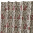 裏地付き遮光2級・遮熱ジャカードカーテン(PK321 レッド 100X110X2) 3枚目画像