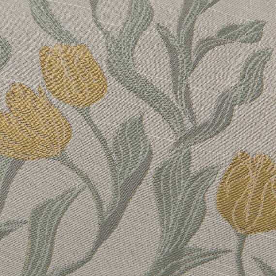 裏地付き遮光2級・遮熱ジャカードカーテン(PK321 イエロー 100X110X2) 2枚目画像