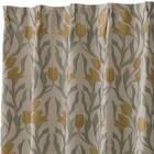 裏地付き遮光2級・遮熱ジャカードカーテン(PK321 イエロー 100X110X2) 3枚目画像