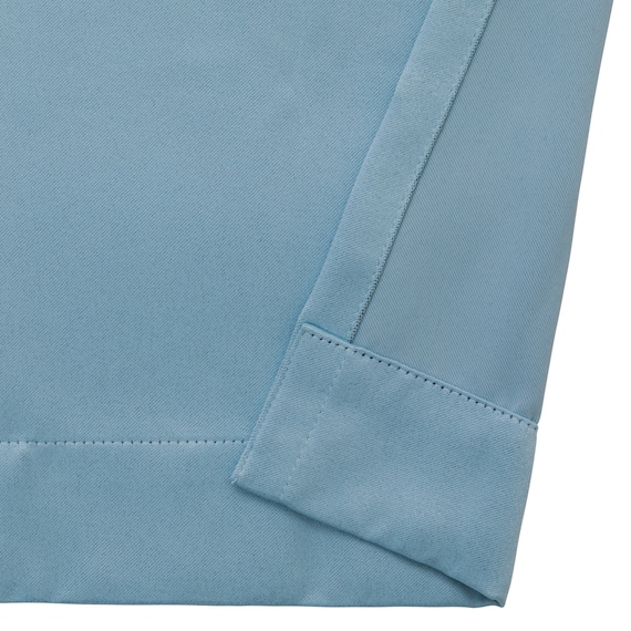 遮光2級・遮熱カーテン&ミラーレース4枚セット(RP020 ブルー 100X110X4) 6枚目画像