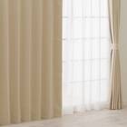 遮光2級・遮熱カーテン&ミラーレース4枚セット(RP020 ベージュ 100X110X4) 1枚目画像