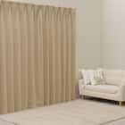 遮光2級・遮熱カーテン&ミラーレース4枚セット(RP020 ベージュ 100X110X4) 2枚目画像