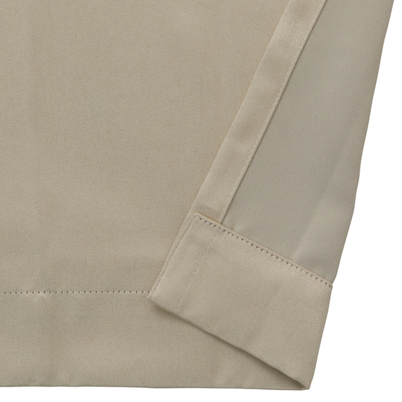 遮光2級・遮熱カーテン&ミラーレース4枚セット(RP020 ベージュ 100X110X4) 6枚目画像