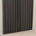 遮光2級・遮熱カーテン&ミラーレース4枚セット(RP021 ダークグレー 100X110X4) 2枚目画像