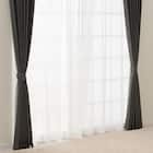 遮光2級・遮熱カーテン&ミラーレース4枚セット(RP021 ダークグレー 100X110X4) 3枚目画像