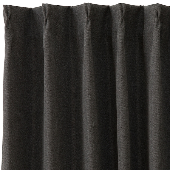 遮光2級・遮熱カーテン&ミラーレース4枚セット(RP021 ダークグレー 100X110X4) 4枚目画像